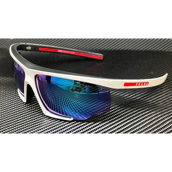 Prada White Rubber Men's Sunglasses - Picture 1 of 4